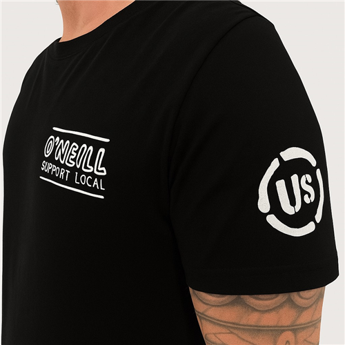 O'Neill SUPPORT LOCAL SS TEE TEES, BLACK