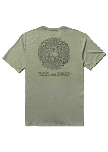 Vissla Day Rays Comp Lite Eco Drirelease Tee, Light Sage Heather