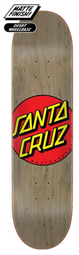 Santa Cruz Skate Classic Dot, Brown, Size 8.375 x 31.83 + Grip