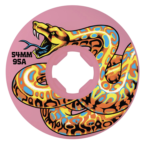 Santa Cruz Skate 54mm Jeff Kendall Snake Pink Hardline 95a Slime Balls Wheels