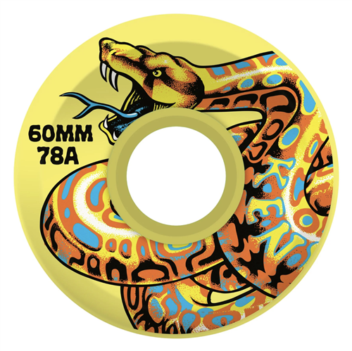 Santa Cruz Skate 60mm Jeff Kendall Snake OG Slime Yellow 78a Slime Balls Wheels