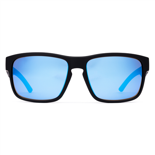 OTIS Rambler Sport Matte Polarized Sunglasses, Matte Black/ L.I.T Polar Mirror Blue