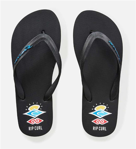 Rip Curl Icons of Surf Bloom Jandal, Black/ Blue