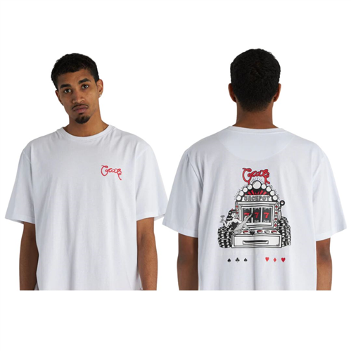 Crate Gamble The Feature T-Shirt, White