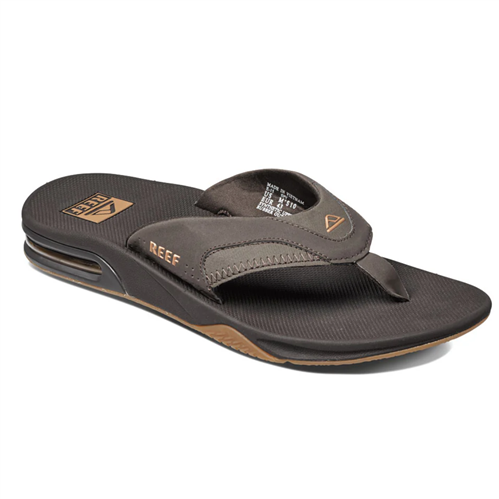 Reef Fanning Mens Jandal, Brown/Gum