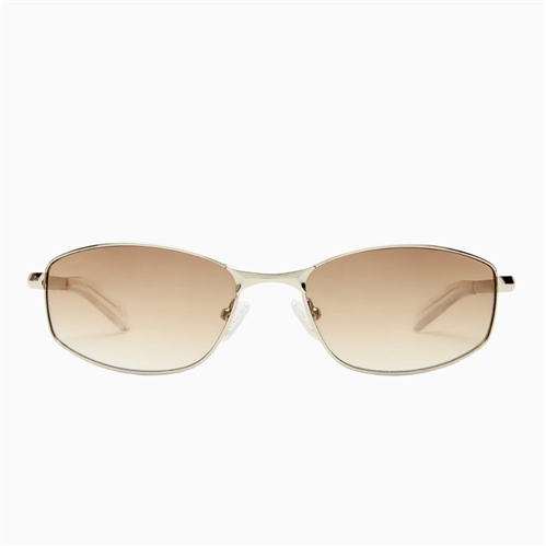 Le Specs STAR BEAM SUNGLASSES, SILVER/BRN GRAD
