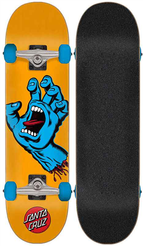 Santa Cruz Skate Screaming Hand Mid Skate Complete, Size 7.80in x 31.00in