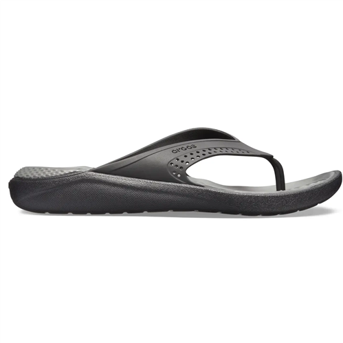 Crocs LiteRide Flip, Black/Slate Grey