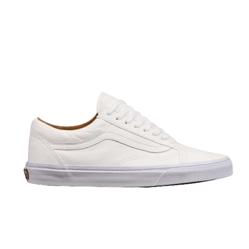 Vans OLD SKOOL PREMIUM LEATHER SHOE,  TRUE WHITE