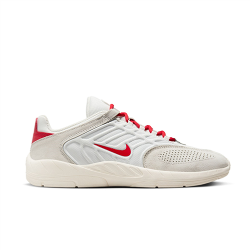 Nike SB VERTEBRAE Skate Shoe, SUMMIT WHITE/UNIVERSITY RED
