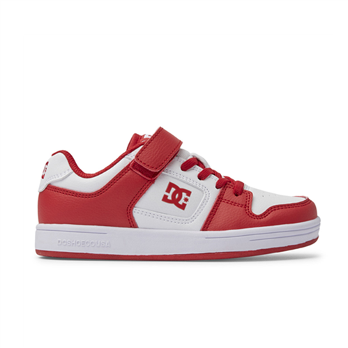 DC MANTECA 4 V SN Skate Shoe, WHITE/RED