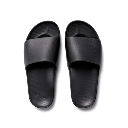 Archies Unisex Arch Support Slide, Black