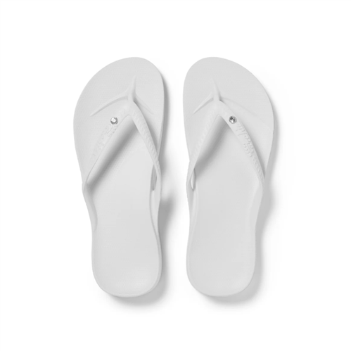Archies Arch Support Jandals, Crystal Wht
