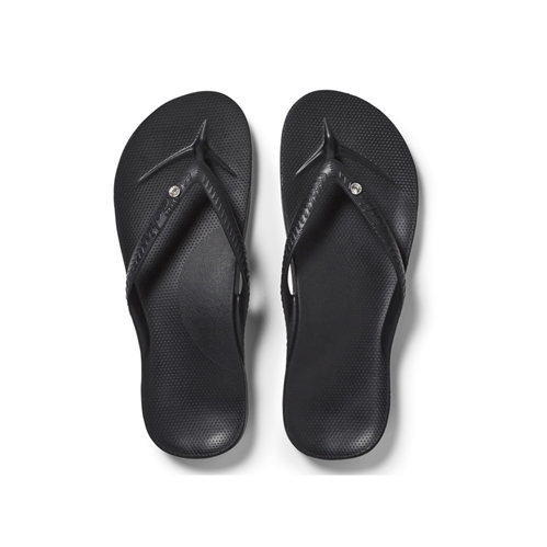 Archies Arch Support Jandals, Crystal Blk
