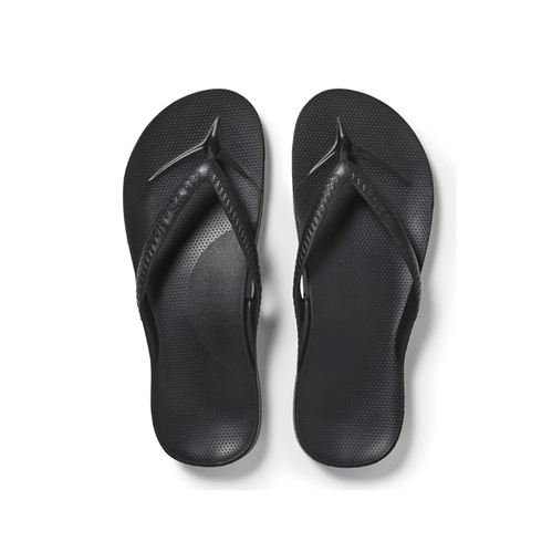 Archies Arch Support Jandals, Black