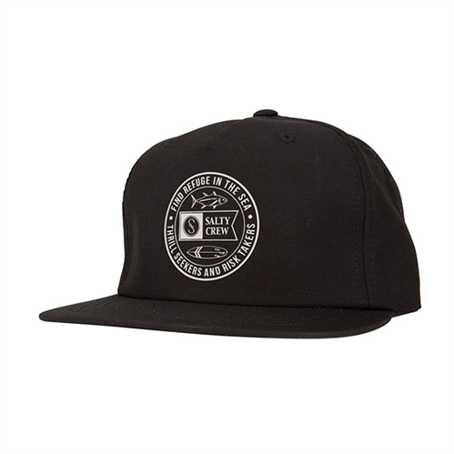 Salty Crew LEGENDS TECH 5 PANEL CAP, Black