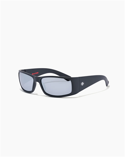 RITUAL VISION DOOMSDAY MACHINE SUNGLASSES, MATTE BLACK / SILVER-GREY POL