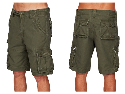 Element SOURCE CARGO SHORT, OLIVE