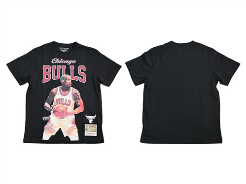 Mitchell & Ness CHICAGO BULLS JMBRTN LEG SS TEE, BLACK