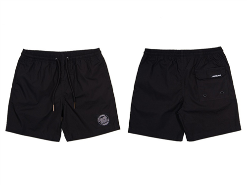 Santa Cruz MFG CRUZIER SOLID YOUTH BEACH SHORT, BLACK