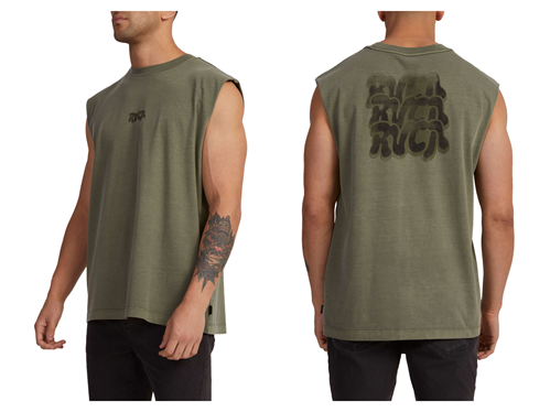 RVCA ZEROX MUSCLE, AGAVE