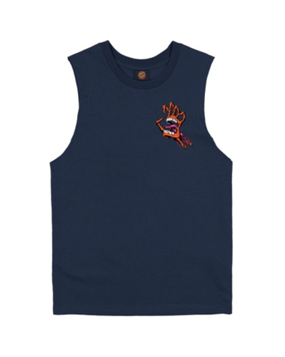 Santa Cruz OS BONE HAND CRUZ MUSCLE, NAVY