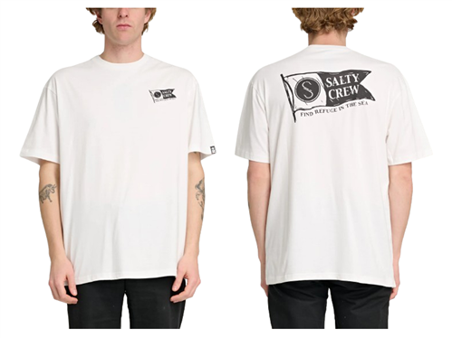 Salty Crew PENNANT PREMIUM SS TEE, WHITE