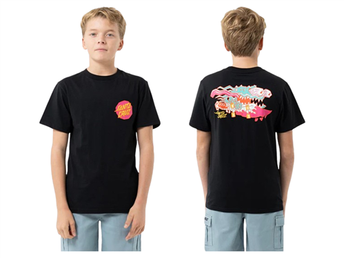 Santa Cruz MEEK SCRATCHED SLASHER TEE, BLACK
