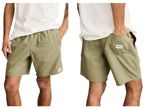 Rhythm CLASSIC LINEN JAM BEACH SHORT, OLIVE
