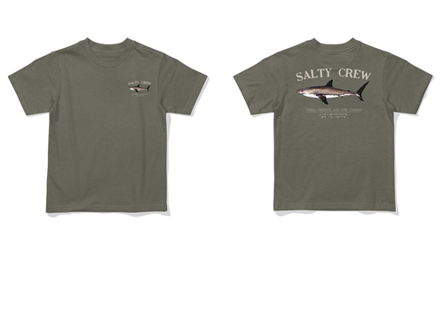 Salty Crew BRUCE TODDLER SS TEE, DUSTY OLIVE