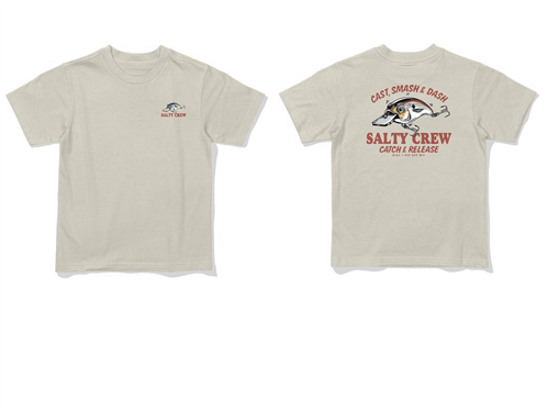 Salty Crew CAST LIFE TODDLER SS TEE, BONE
