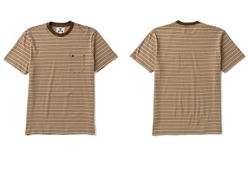 Vissla Shore Eco SS Tee, Dark Earth