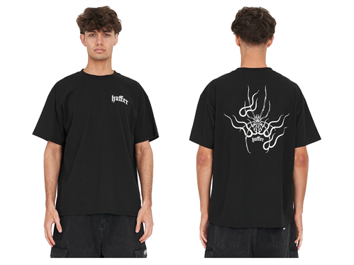 Huffer BLOCK TEE 220/INKED, BLACK