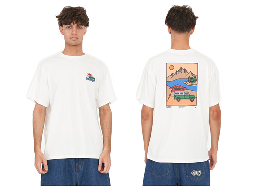 Huffer SUP TEE 190/IN TENTS, CHALK