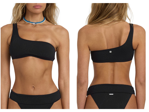 Billabong LAURA TWISTED SUN 1SHLDR BIKINI TANK, BLK
