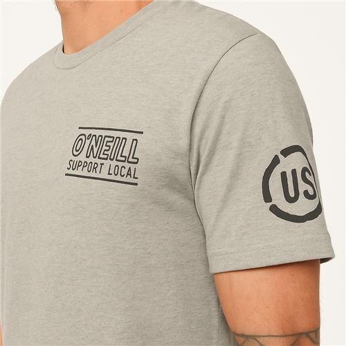 O'Neill SUPPORT LOCAL SS TEE TEES, LTE GRY MRL