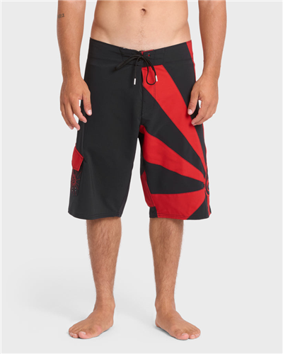 Billabong AI RISING SUN PRO 22" BOARDSHORT, BLACK/RED