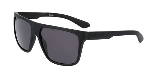 Dragon Alliance VINYL SUNGLASSES, MATTE BLK/ LL SMOKE POLAR
