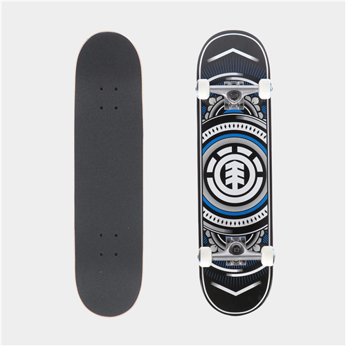 Element HATCHED SILVER 8 SKATE COMPLETE