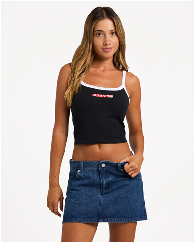 Roxy REWIND CAMI TANK TOP, BLACK
