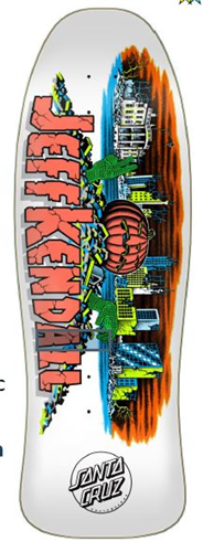 Santa Cruz Skate Kendall Pumpkin Reissue Deck, 10in x 30.12in
