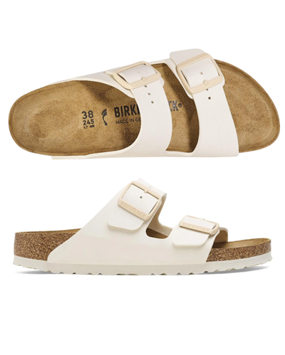 Birkenstock ARIZONA BIRKO-FLOR (REGULAR), EGGSHELL