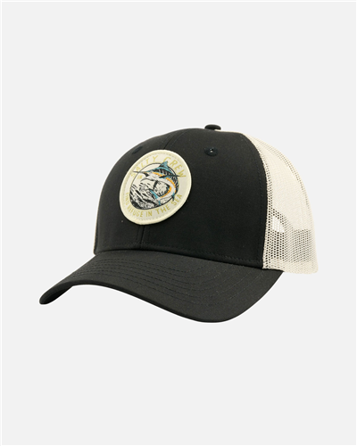 Salty Crew Bow Line Retro Trucker, Black/Bone