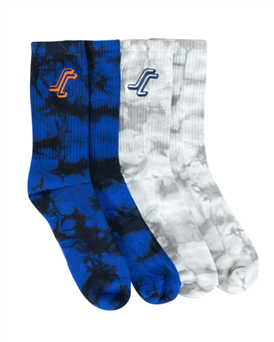 Santa Cruz MENS OGSC 2 PACK SOCK, COBALT TIE DYE