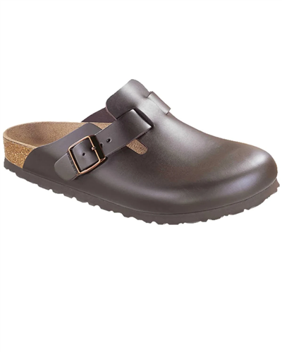Birkenstock BOSTON SMOOTH LEATHER (REGULAR), DK BROWN