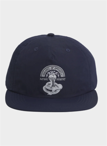 RVCA CHARMER SNAPBACK, MOODY BLUE