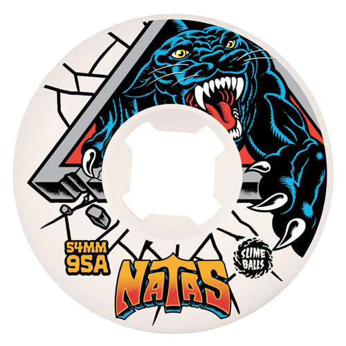 SLIME BALLS 54mm Natas Reissue White Hardline 95a Wheels