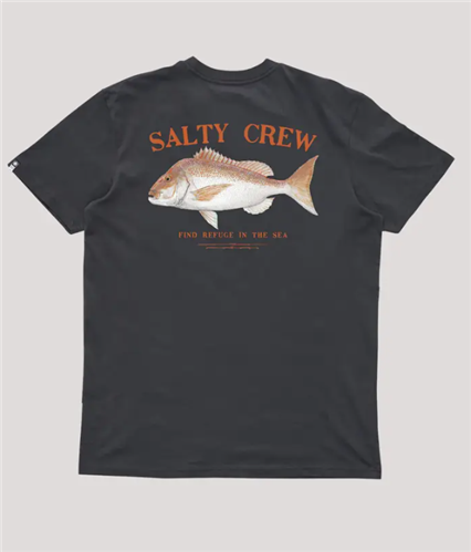 Salty Crew Snapper Classic SS Tee, Coal