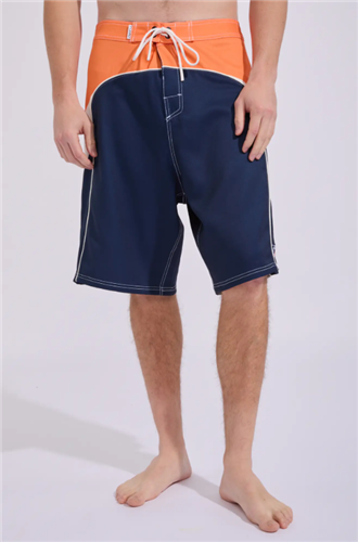 Rusty STRAIGHT PIPE FIXED WAIST BOARDSHORT, NVY BLU 1