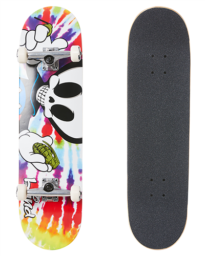 Blind Grenade Reaper Character Complete Skateboard, Tie Dye, 8.25"